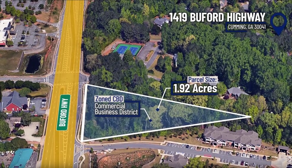 More Photos Of 1419 Buford Hwy, Cumming Land For Sale