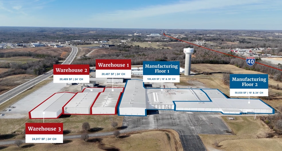 More Photos Of 656 Interstate Dr, Crossville Manufacturing For Lease