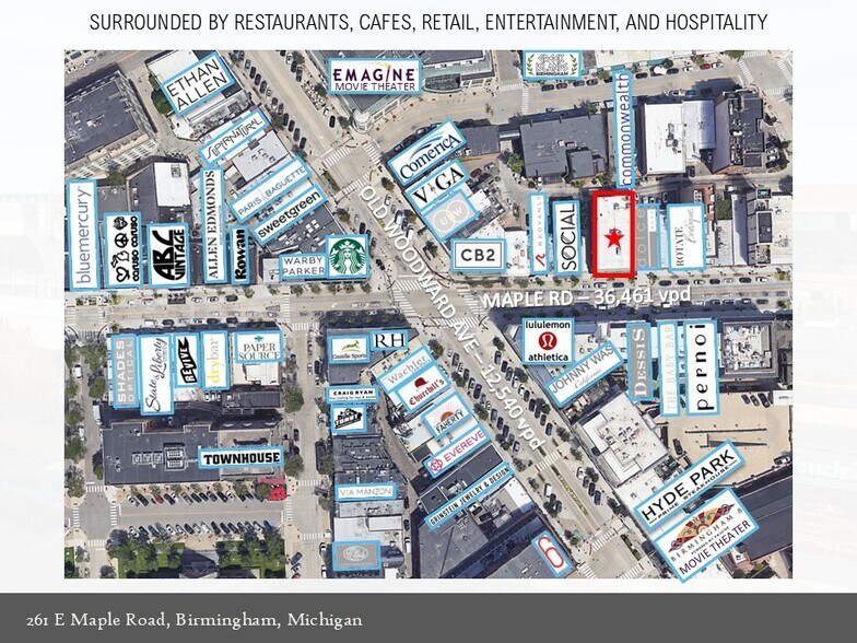More Photos Of 261-275 E Maple Rd, Birmingham Storefront Retail Office For Lease