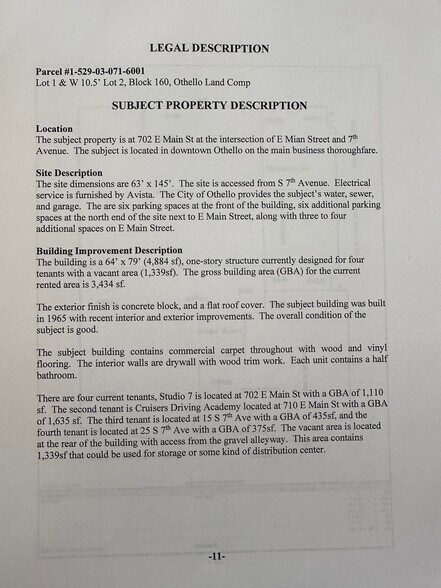 More Photos Of 702 E Main St, Othello Storefront Retail Office For Lease