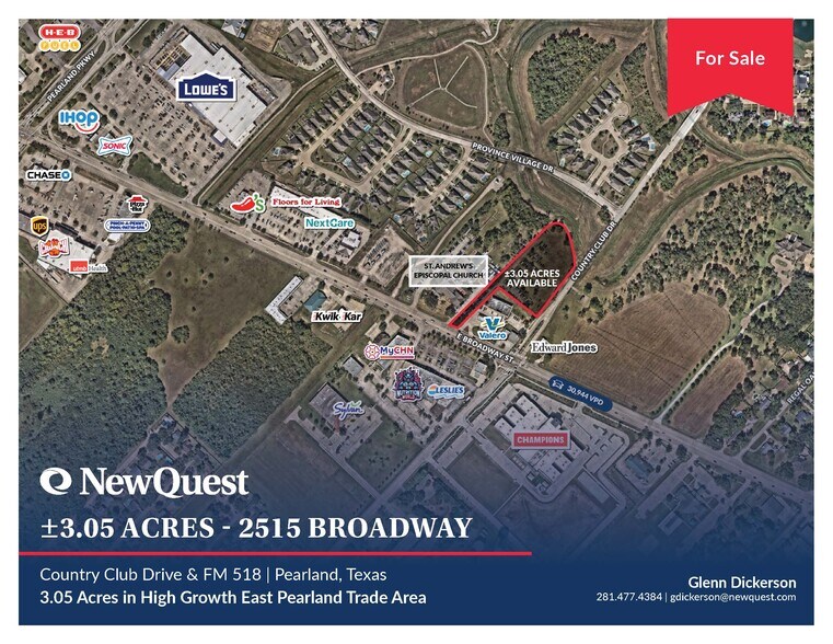 Primary Photo Of 2515 Broadway, Pearland Land For Sale