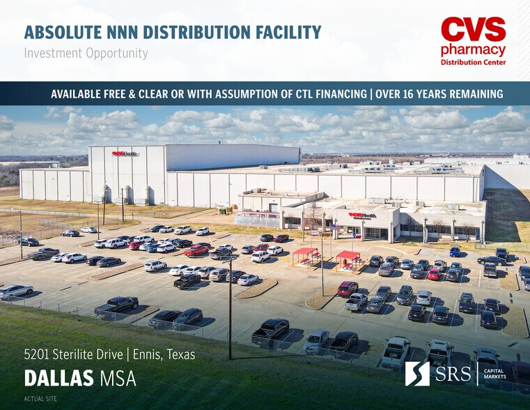 Primary Photo Of 5201 Sterilite Dr, Ennis Distribution For Sale