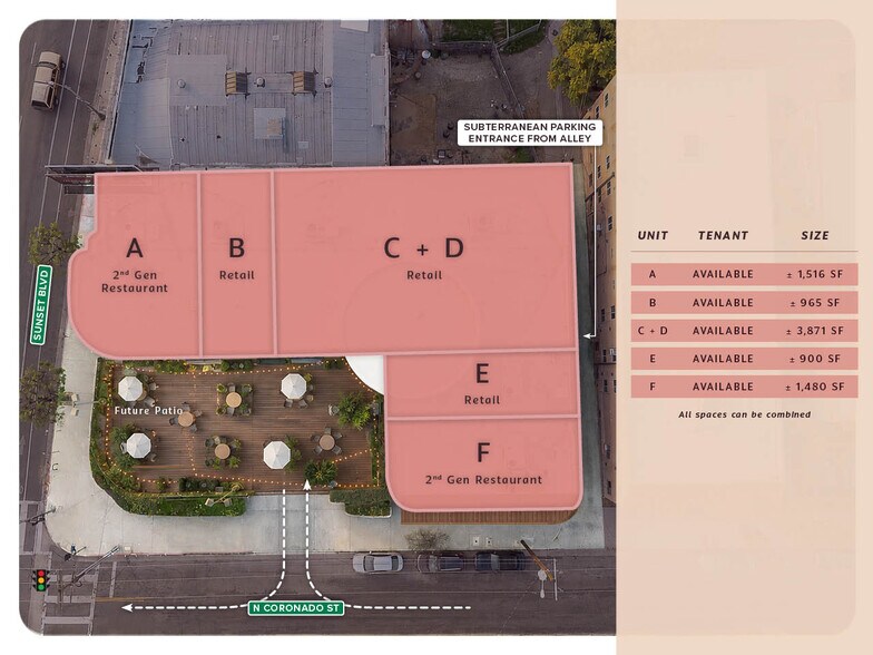More Photos Of 2501 W Sunset Blvd, Los Angeles Unknown For Lease