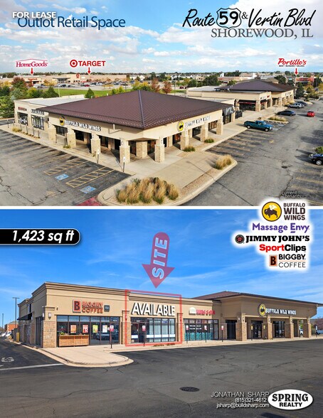 More Photos Of 1015-1023 Brook Forest Ave, Joliet Storefront For Lease