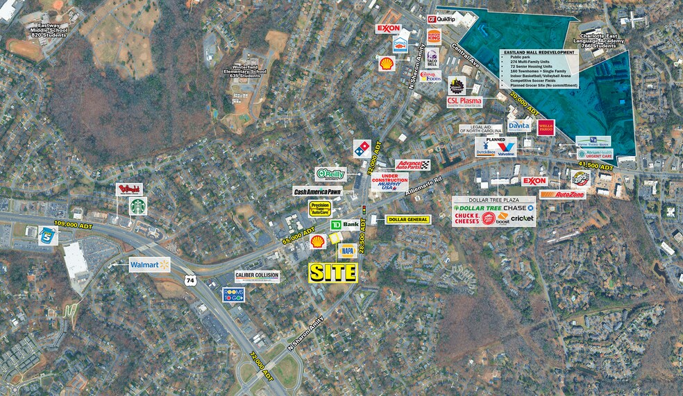 More Photos Of 5006 Albemarle Rd, Charlotte Freestanding For Lease