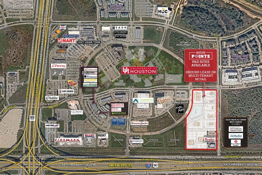 More Photos Of Westside Pky @ I-10, Katy Land For Lease