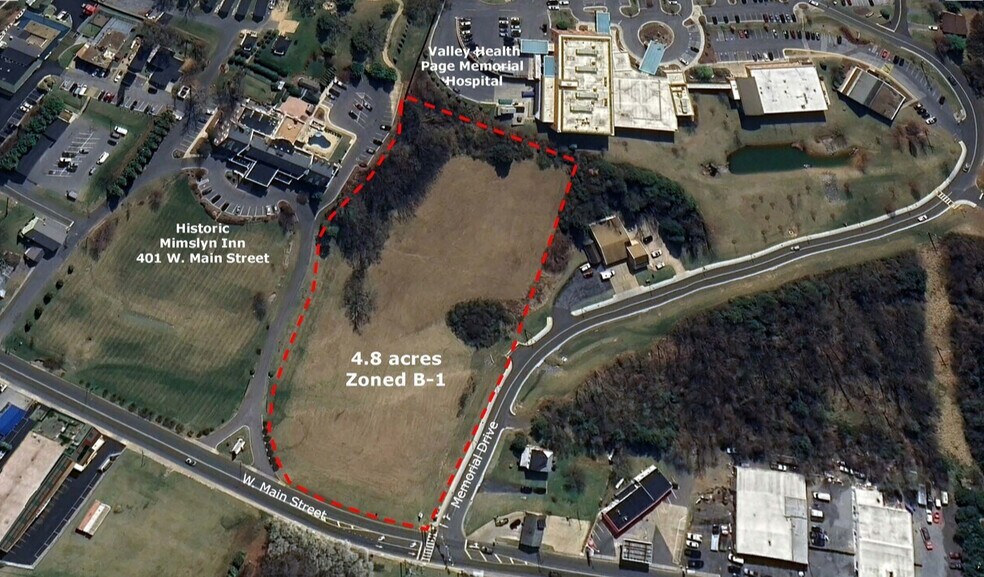 Primary Photo Of Main Street & Memorial Drive, Luray Land For Sale