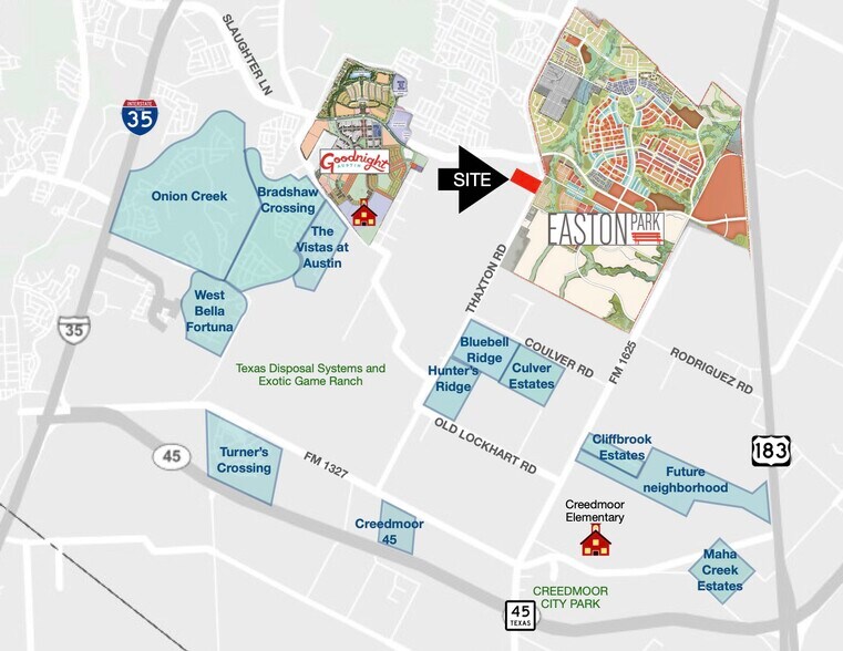 More Photos Of Thaxton and Sassman Intersection, Austin Land For Sale