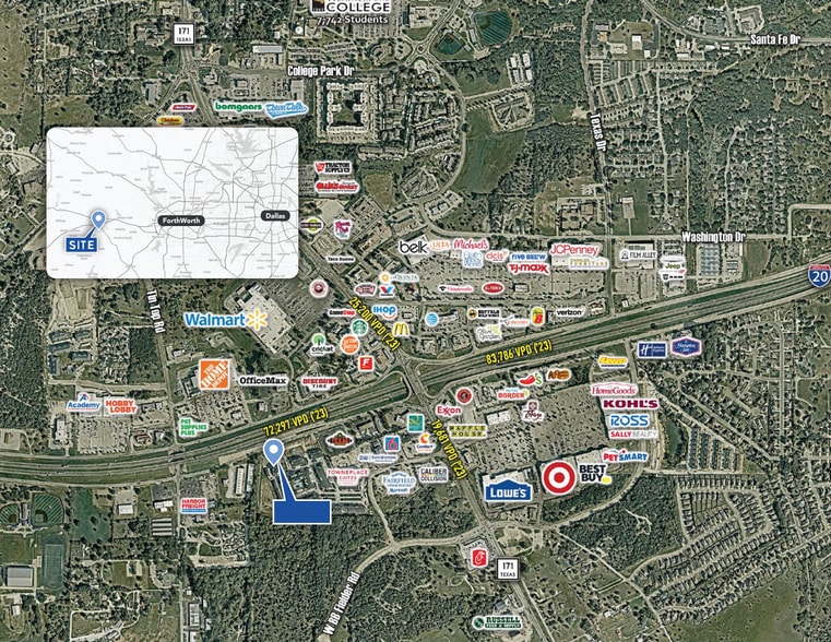More Photos Of SWQ I-20 @ Main St, Weatherford Land For Lease