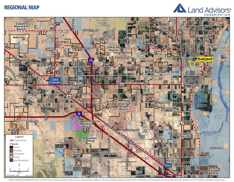 More Photos Of Nec Vail Road & Kleck Rd, Coolidge Land For Sale