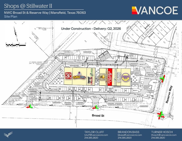 More Photos Of NWC of Broad St & Reserve Way, Mansfield Unknown For Lease