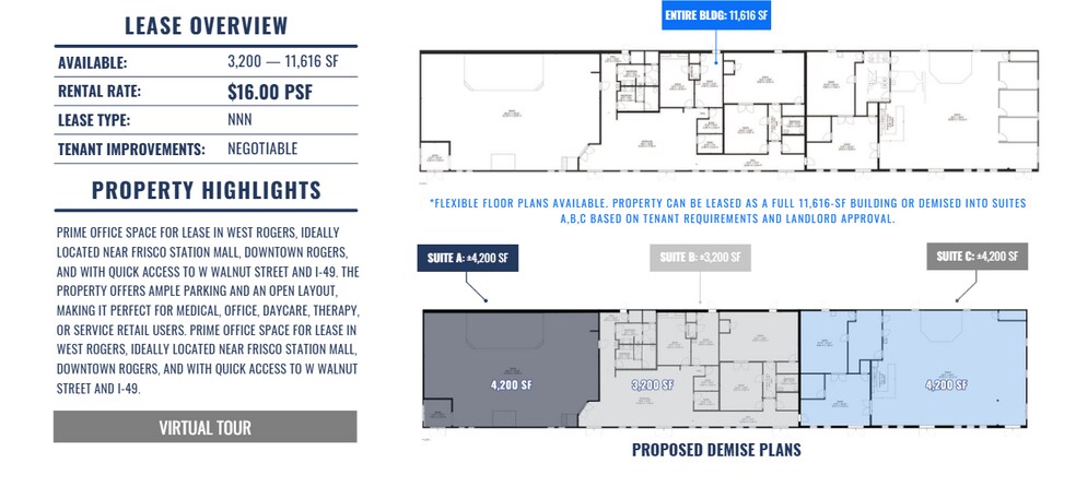 More Photos Of 2323 W Chestnut St, Rogers Office For Lease