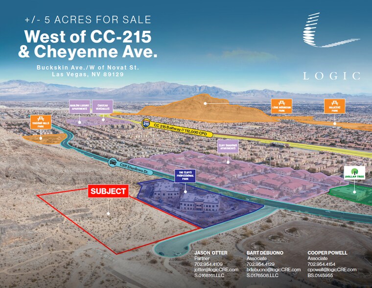 More Photos Of Buckskin @ W. Cliff Shadows Pkwy., Las Vegas Land For Sale