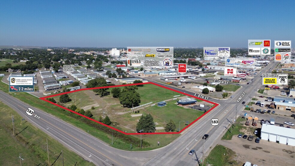 Primary Photo Of 501 Vine St, Hays Land For Sale