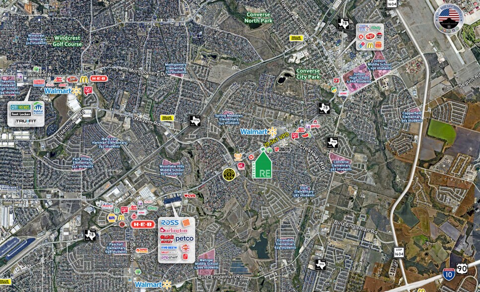 More Photos Of 8190-8214 FM 78, Converse Storefront For Sale