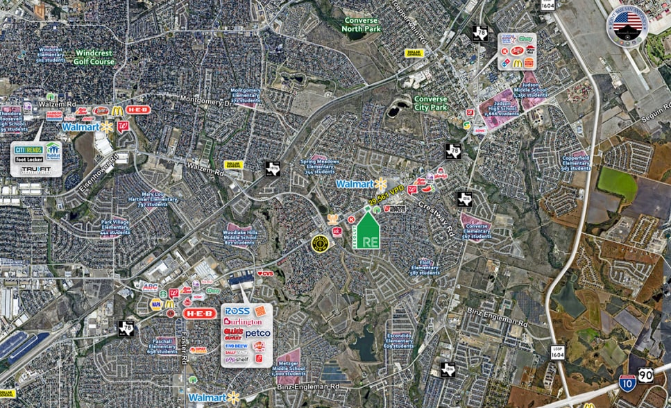 More Photos Of 8190-8214 FM 78, Converse Storefront For Lease