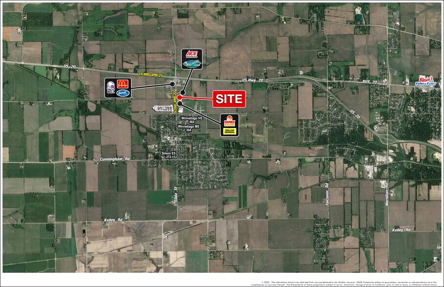 More Photos Of 701 N Elida St, Winnebago General Retail For Lease