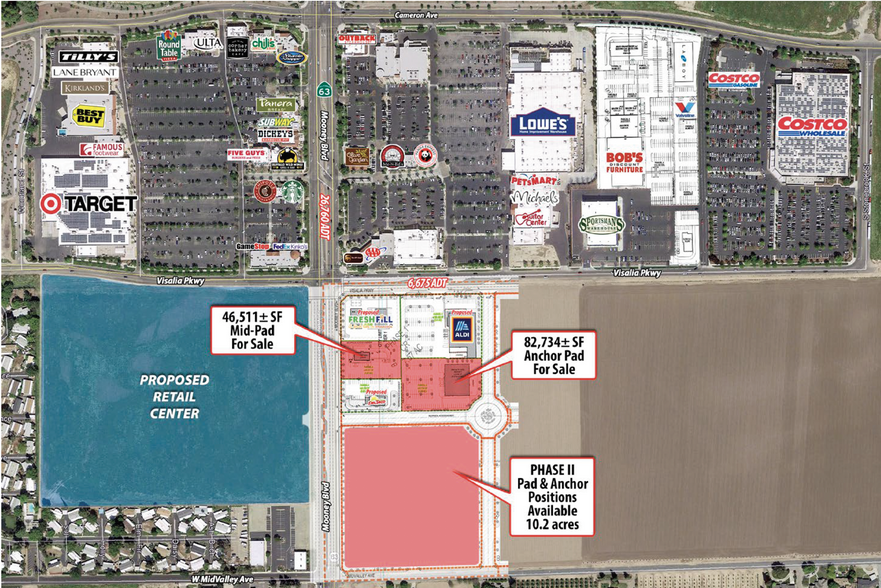 Primary Photo Of SW Mooney Blvd & Visalia Pky, Visalia Land For Sale