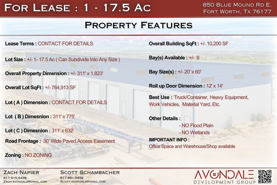 More Photos Of 850 Blue Mound Rd E, Haslet Land For Lease