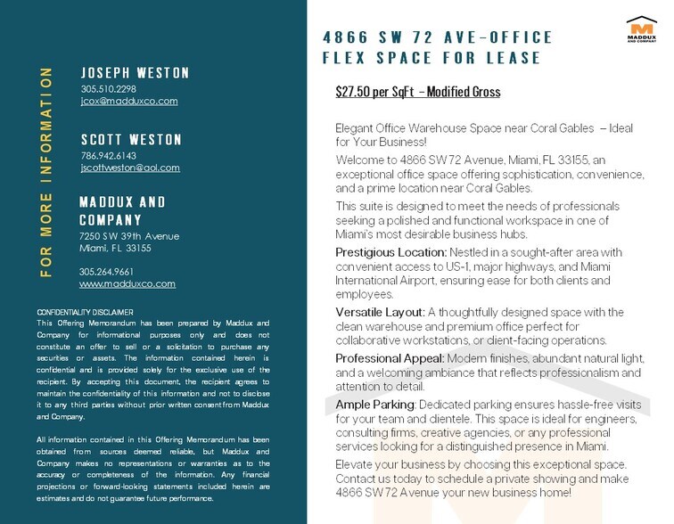 More Photos Of 4866 SW 72nd Ave, Miami Warehouse For Lease