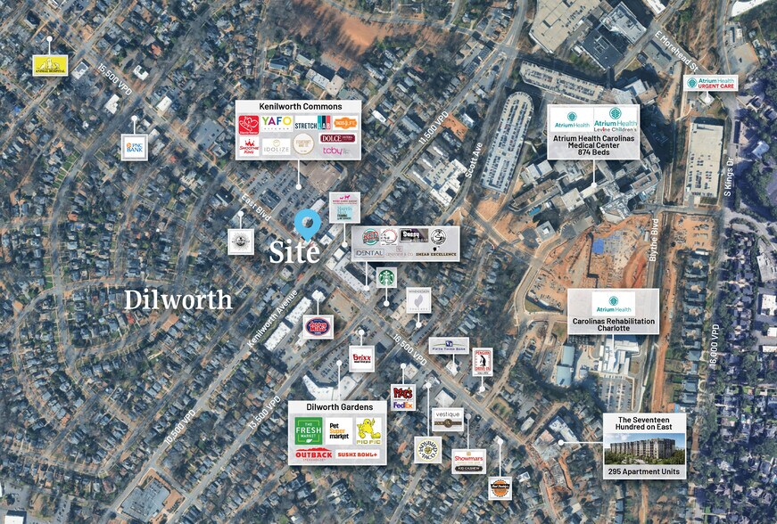 More Photos Of 1251 East Blvd, Charlotte Storefront Retail Office For Sale