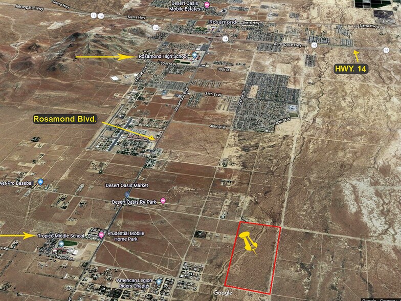 More Photos Of Holiday Ave And 50-55 St West, Rosamond Land For Sale