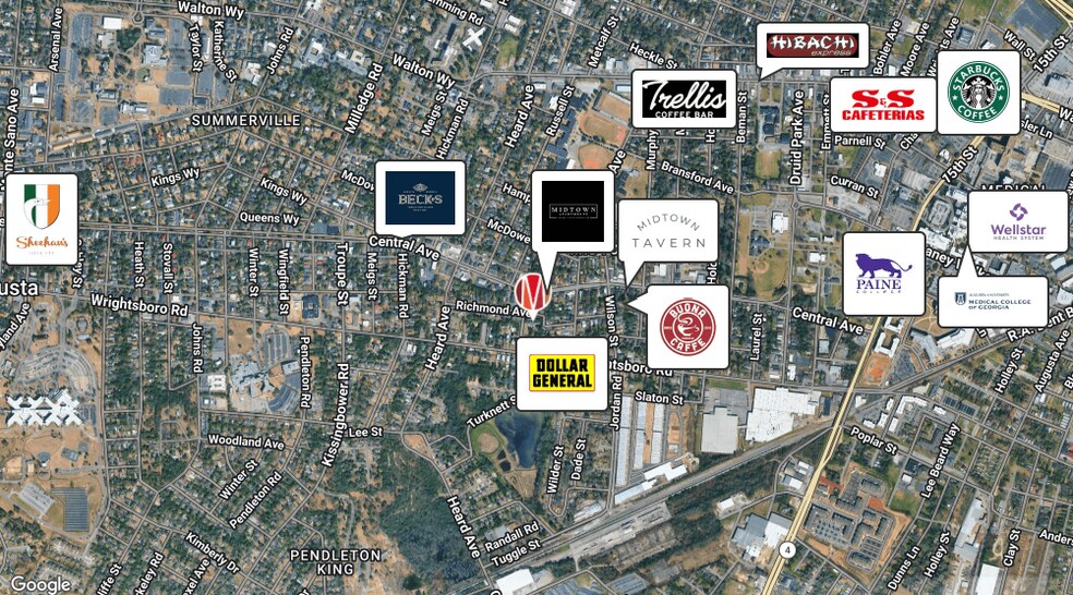 More Photos Of 1918 Central Ave, Augusta Office For Lease