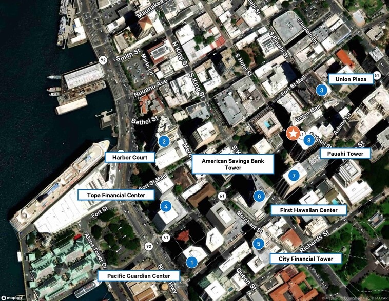 More Photos Of 1100-1110 Bishop St, Honolulu Storefront For Lease