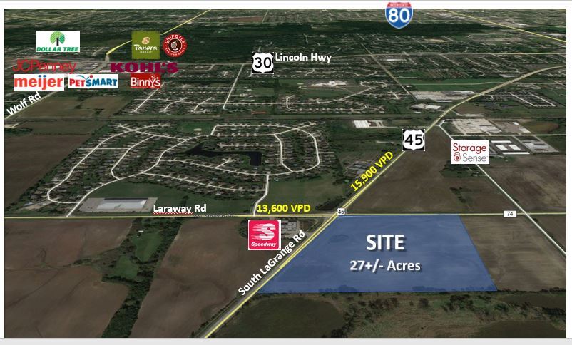 More Photos Of 0 Lagrange Road & Laraway Road Rd @ LaGrange Road & Laraway Road, Frankfort Land For Sale