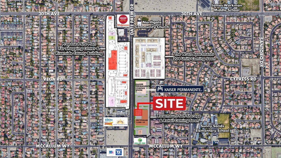 Primary Photo Of Date Palm & McCallum Way dr, Cathedral City Land For Lease