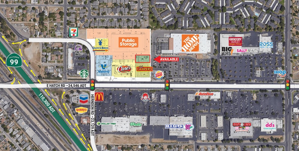 More Photos Of 1351 E Hatch Rd, Modesto General Retail For Sale