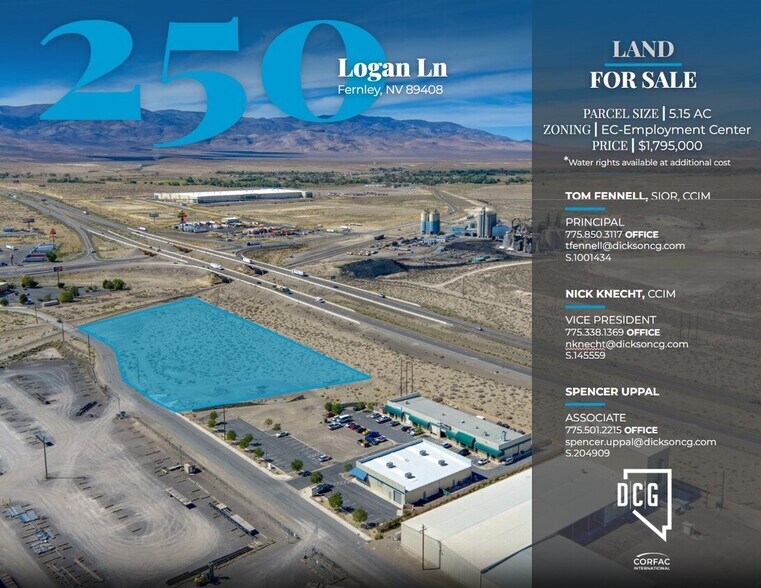 Primary Photo Of 250 N Logan Ln, Fernley Land For Sale