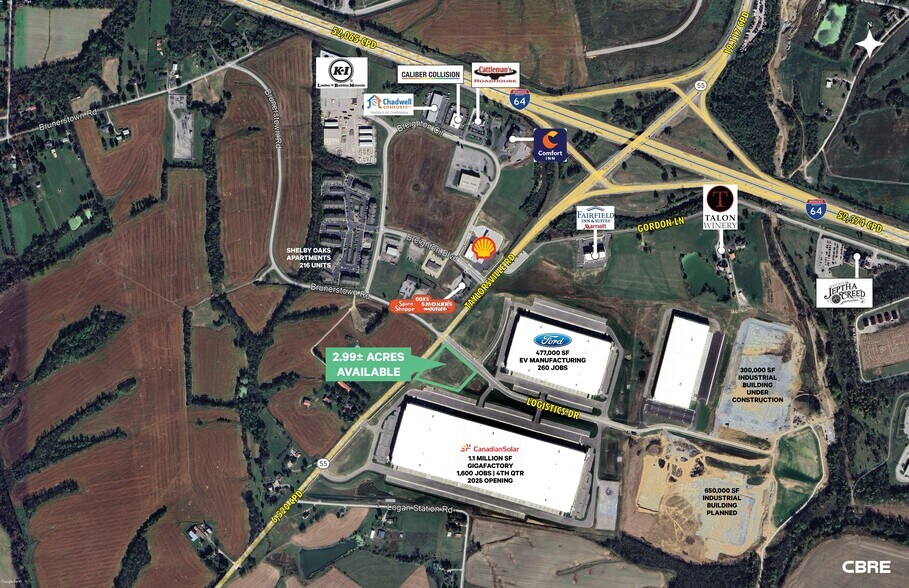Primary Photo Of Taylorsville Rd & Logistics Drive Hwy, Shelbyville Land For Sale