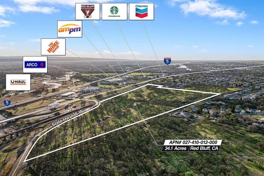 Primary Photo Of 34 Acres Monroe Ave @ Highway 36W, Red Bluff Land For Sale