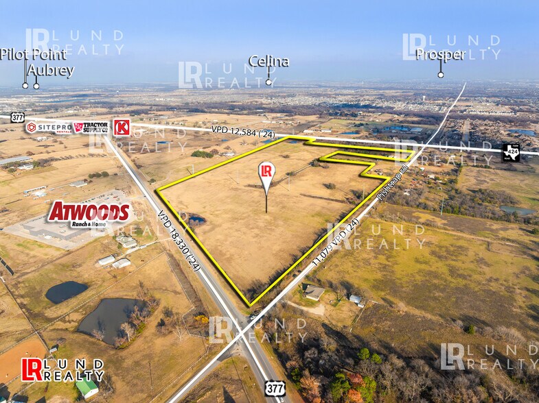 More Photos Of 65.8 Ac CORNER US-377 & Fishtrap Rd & FM-424, Cross Roads Land For Sale