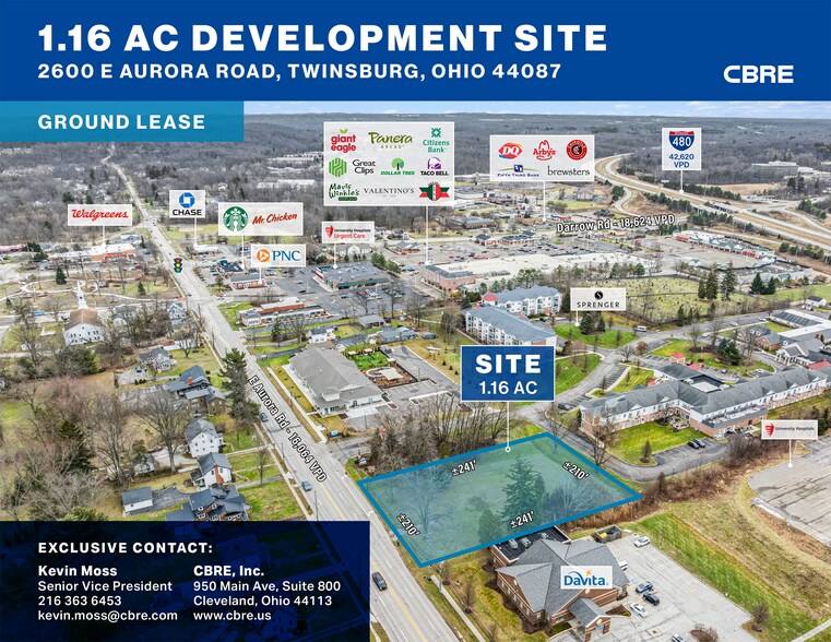 Primary Photo Of 2600 E Aurora Rd, Twinsburg Land For Lease