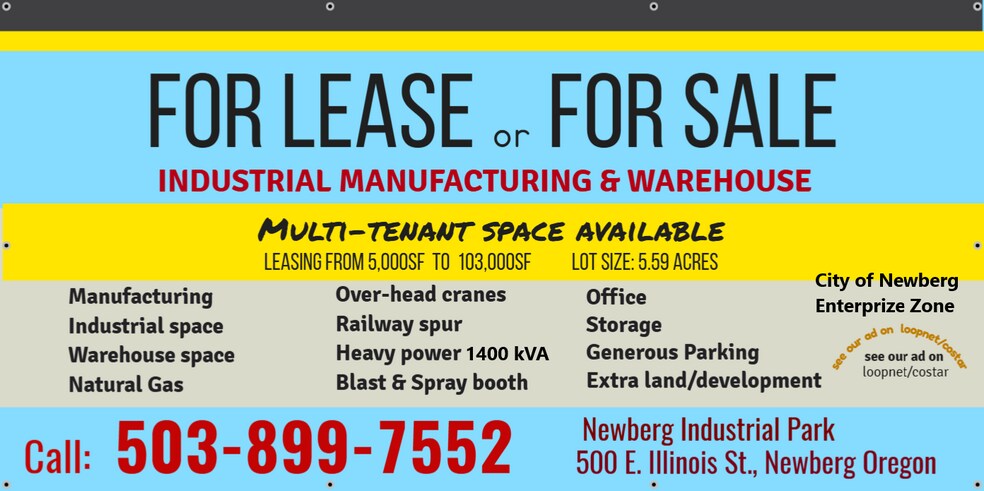 More Photos Of 500 E Illinois St, Newberg Manufacturing For Sale