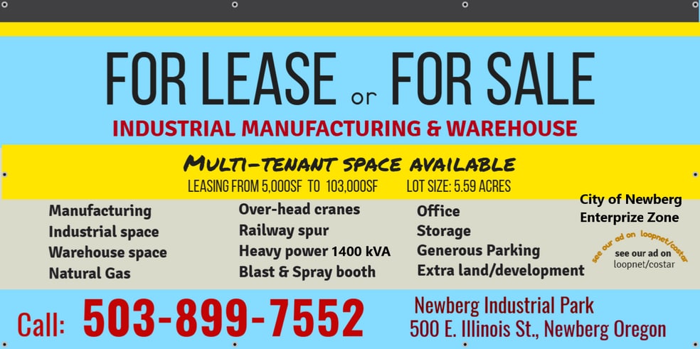 More Photos Of 500 E Illinois St, Newberg Manufacturing For Lease