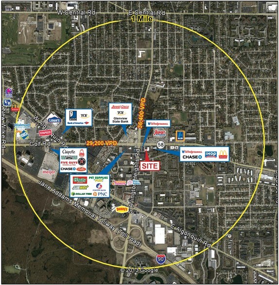 More Photos Of 5-25 E Golf Rd, Arlington Heights General Retail For Lease