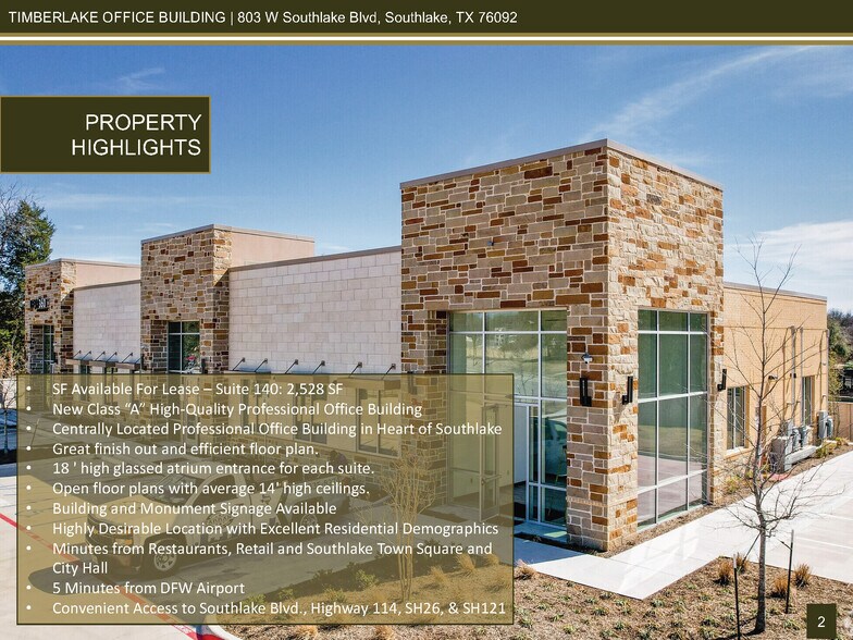 More Photos Of 803 W Southlake Blvd, Southlake Office For Lease