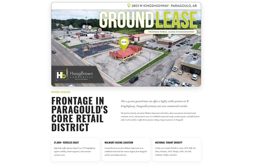 More Photos Of 2803 W Kingshighway, Paragould Land For Lease