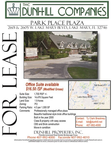 More Photos Of 2605 W Lake Mary Blvd, Lake Mary Unknown For Lease