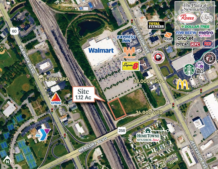 Primary Photo Of Mercury Blvd @ Jefferson Ave, Newport News Land For Sale