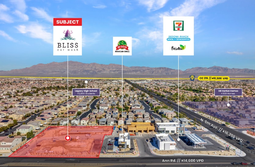More Photos Of NWC E Ann Rd. & N 5th Street, North Las Vegas Carwash For Sale