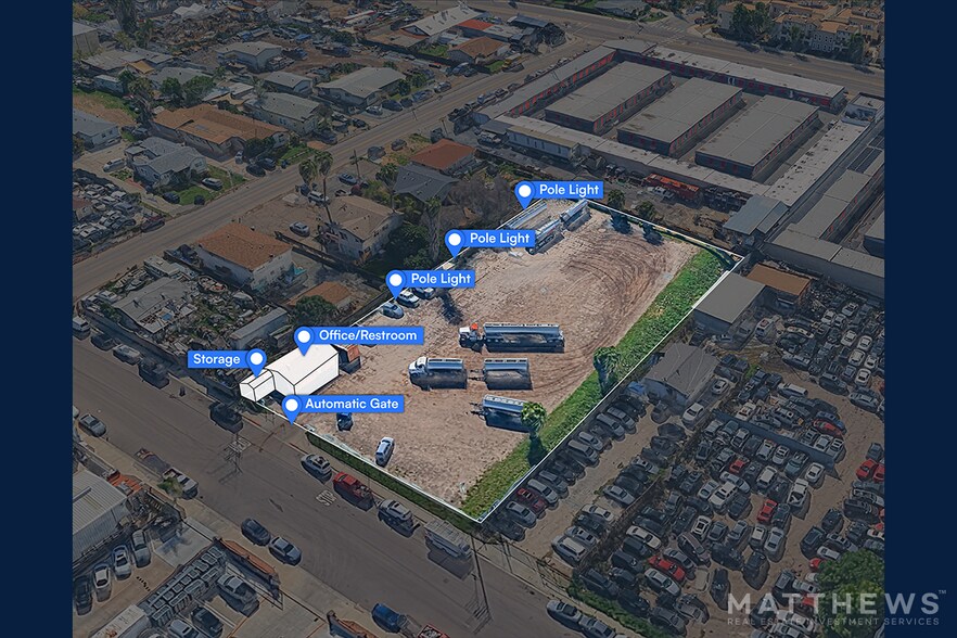 More Photos Of 9155 Birch St, Spring Valley Contractor Storage Yard For Lease