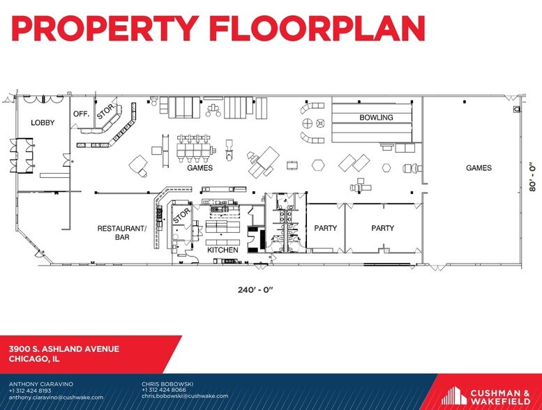 Primary Photo Of 3900 S Ashland Ave, Chicago Sports And Entertainment For Lease
