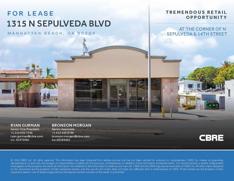 More Photos Of 1315 N Sepulveda Blvd, Manhattan Beach Freestanding For Lease
