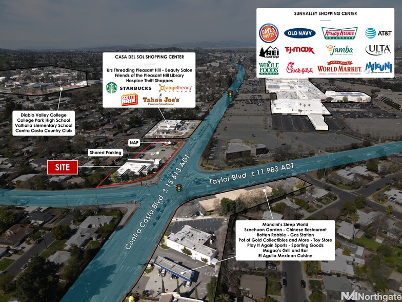 More Photos Of 1025-1035 Contra Costa Blvd, Pleasant Hill Freestanding For Sale