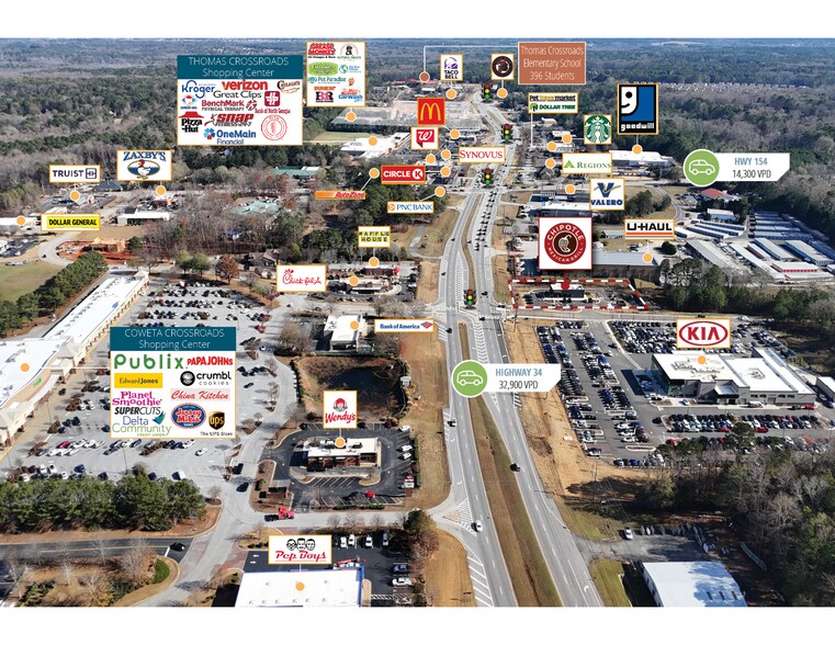 More Photos Of 2909 GA-34, Newnan General Retail For Sale
