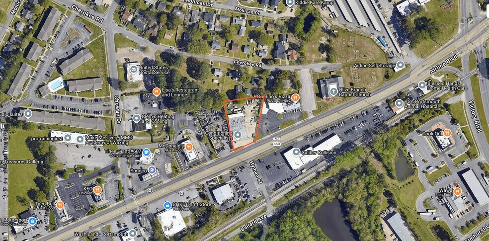 More Photos Of 2618 Airline Blvd, Portsmouth Showroom For Sale
